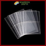 WAUREENSMITH Photocard Binder Sheets, PP Acid Free Transparent Multiple Pockets Sleeve, Inner Page C