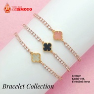 Gelang Tali Serut Kombinasi Emas Clover J5 Ismoyo