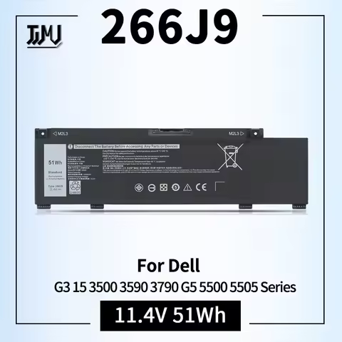 266J9 Battery for Dell G3 15 3500 3590 3790 G5 15 5500 SE 5505 P89F Inspiron 5490 INS 15PR-1545W 154