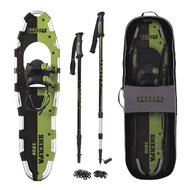 Yukon Charlie's Sherpa Snowshoe Kit, 10-inch x 36-inch, Includes Snowshoes, Trekking Poles and Trave