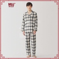 MUJI Ladies Side Seamless Flannel Pajamas (L/Slv)