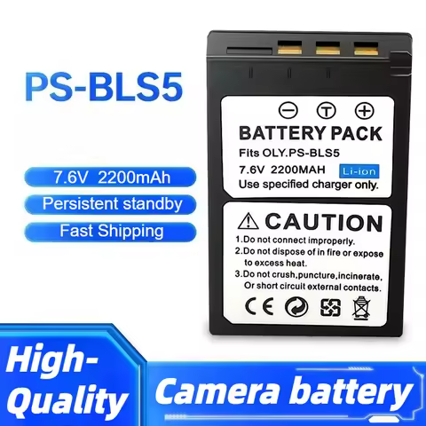 BLS-5 BLS-50 Camera Battery for Olympus E-M5 Mark III E-M10 Mark II III IV E-P7 P3 PM1 PM2 PL5 PL6 P