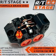 Caliper FORMULA R/T STAGE 4 Piston COIN Model Full Aluminum CNCKiri pcx 150 adv 150 pcx 160 adv 160 