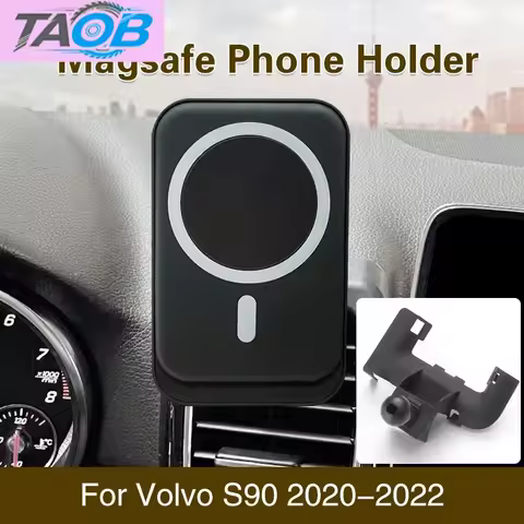 Magsafe Car Phone Holder for Volvo XC60 XC40 XC90 S60 V60 S90 GPS Stand Wireless Charging Auto Cell 