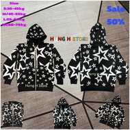 STAR Sweatshirts PRINTED WITH DOUBLE-SIDED PAINT, Jacket, root zip, mixed outfits, size 35-76kg