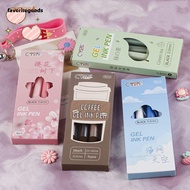 FAVORITEGOODS 4PCS Ballpoint Pen Cute For Writing 0.5mm Office School Supplies Neutral Pen