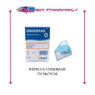 WINPLUS UNDERPAD BLUE COLOR 75X75CM