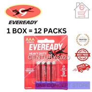 EVEREADY AAA/AA Battery Heavy Duty R6 1015 BP4 Batteries 12cards per box