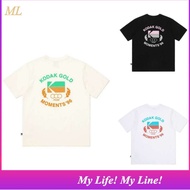 ML2 Korean Local Stock Kodak K6223RRS42 Gold Moment Cotton Graphic Short Sleeve T-Shirt WHITE TEE K-