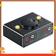 3.5mm to 2RCA Audio Switcher Bidrectional Switcher 1 in 2 Out or 2 in 1 Out Dual RCA to 3.5mm Splitt