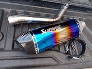 ชุดท่อสลิปออน GPX Demon Gr200Rแสตนเลสเกรด 304 อย่างดีสวมปลายท่อแต่งขนาด 2 นิ้ว(51 มม.)+AK 18นิ้วใบอ้