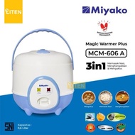 MIYAKO Rice Cooker 0.6L / MCM606A Magic Com Mini Travel Miyako MCM 606 A 0.6 Liter SAVES ELECTRICITY