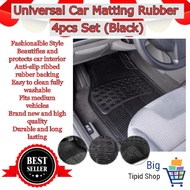 CAR FLOOR MATTING (4PCS.) FOR: FORD FIESTA | Washable &amp; Ruberrized Premium Floor Matting