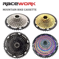 RACEWORK Bicycle Cassette Bicycle Flywheel Mountain Bike Cassette 10/11/12 Speed MTB Cassette 11-42T 11-46T 11-50T 11-52T Bike Flywheel For MTB BMX SRAM Shimano Bike Parts