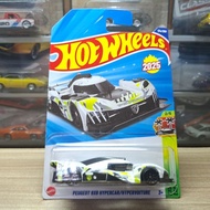 Hot Wheels Peugeot 9x8 Hypercar/Hypervoiture White M 2025 - Hotwheels Original - Children's Toys