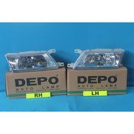 NISSAN SENTRA B14 1997 - 2000 HEAD LAMP ( CRYSTAL ) ( DEPO  ) ( NEW )