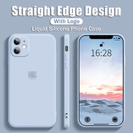 Square Edge Liquid Silicone With Velvet Soft Case For iPhone 17 16 15 14 13 12 11 Pro Max X XR XS Ma