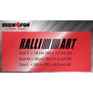 RALLIART cutting sticker