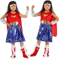 Wonder Woman dress set costume for kids
