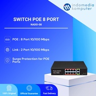 SWITCH POE 8 PORT NADO-08 Switch Poe Nado-08 8 Port Switch Nado-08 Poe 8 Port
