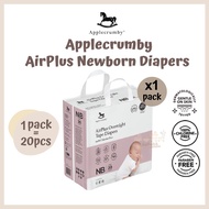 (1pack)-Applecrumby AirPlus Overnight Tape Newborn Sample Diapers 20pcs Baby Diapers Tape DIapers