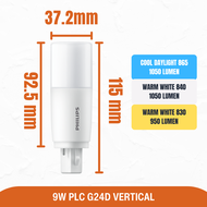 [1 Year Warranty] Philips LED Vertical PLC PL-C G24D 9w 7.5W Light Bulb Warm White Cool Daylight