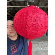 13 Inch Paper Lamp Round Shape Red Hong Kong Chinese Restaurant Japanese Handmade Work Made From Sa 