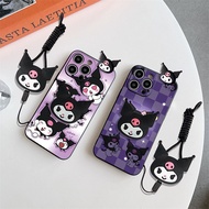 For Huawei P20 P30 P40 Lite Mate 10 20 30 50 50e 60 Pro PlusCasing 3D Cartoon Kuromi Toy With Lanyar