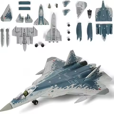 1/72 Scale Aircraft Plastic SU-57S Military Model Russian Fifth Generation Stealth Fighter Building 