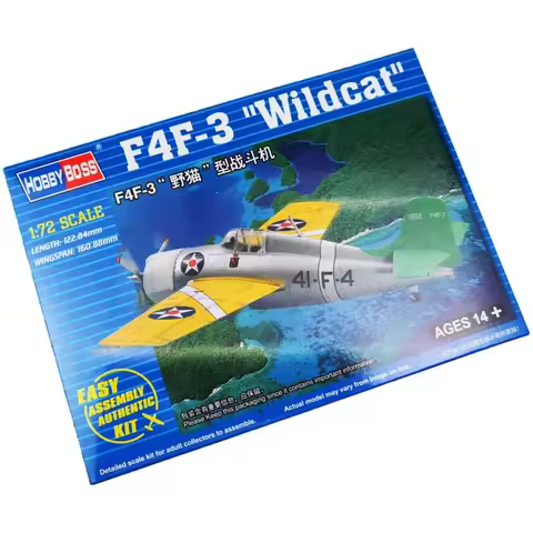 TRUMPETER 1/72 F4F-3 Wildcat Fighter Plastic Assembly Puzzle Model
