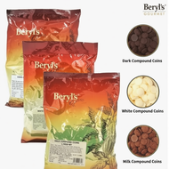 Beryls Chocolate Compound Coin (Milk/Dark/White)