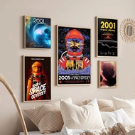 Poster Filem 2001 A Space Odyssey Retro untuk Hiasan Dinding Rumah Bar Kafe