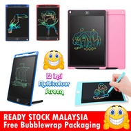 12" Multicolour Screen LCD Writing Tablet Pad Children Drawing Board Education Drawing Tablet Smart 