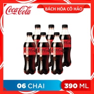 LỐC 6 CHAI NƯỚC NGỌT KHÔNG ĐƯỜNG ZERO SUGAR COCA COLA 390ML