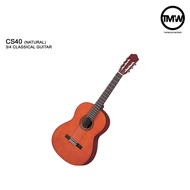 [LIMITED STOCKS/PREORDER] Yamaha CS40 Natural Gloss Finish 3/4 Sized Classical Guitar Absolute Piano The Music Works Store GA1 [BULKY]