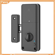 Fancy store Smart Door Lock No Drilling Smart Tuya App Bluetooth Indoor Invisible Lock for Wooden Door Electronic 13.56 IC Card Lock Support Gateway to Wifi digital door lock main door