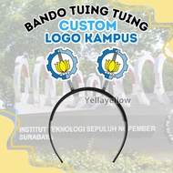 Custom logo Campus headband tuing tuing campus event ospek yudisium graduation campus event