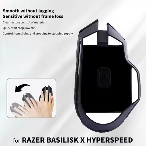 1 Set Gaming Mouse Foot Pads Anti-Slip Mouse Skates Sticker For RAZER BASILISK X HYPERSPEED Mouse Ga