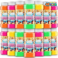 ArtCreativity 3.5 Inch Bubble Blower Bottles with Wands, Pack of 48, Bubble Toys for Kids with 2oz o