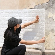 6mm Wallpaper Foam Bata 3D Tebal 6mm Uk 70x77cm