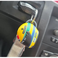 Ayrton Senna Helmet Keychain by Harace Protoworks