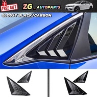 （ready stock）honda civic fe 2022-2024 rear triangle cover window cover glossy black carbon civic fe 