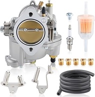 GoaMotors New Super E Carbureto Fuel Filter Spark Plug for Harley Big Twin Sportster Shorty Carb, Re