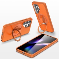 Magnetic Silicone Wristband Ring Bracket Phone Case For Samsung Galaxy A57 A56 A37 A27 A17 A07 A56 A