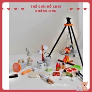 Set 45 Món Đồ Chơi Nướng BBQ Picnic Bằng Gỗ