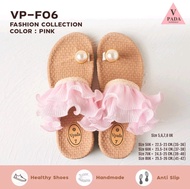 รองเท้าแตะผู้หญิงฤดูร้อน VPADA รองเท้าแตะแบบสวมสบาย ส้นแบน พื้นยาง EVA รองเท้าแตะชายหาด รองเท้าแตะสว