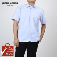 Pierre Cardin เสื้อเชิ้ตแขนสั้น Basic Fit รุ่นมีกระเป๋า ผ้า Cotton 100% [SJJ0231-B6]