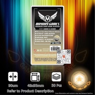 [GNA] 50 Pcs 49x93mm 90um Card Sleeves by Mayday Games 7138 | 49 x 93 mm 93mm 49x93 90 Micron May Da