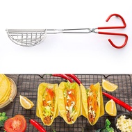 MUXI New Taco Shell Maker Press Tortilla Fryer Tongs Plated Steel Kitchen Tools