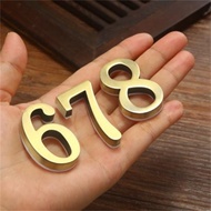 Factory Metal Number Letter Self-Adhesive Number Plate House Number Plate Number Sign House Nu